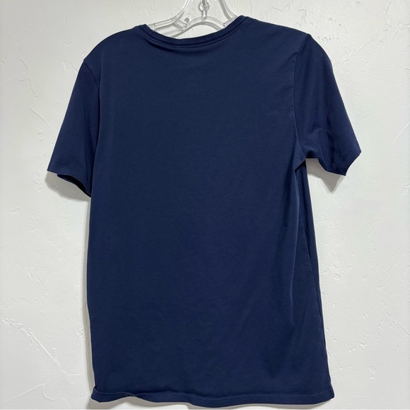 The Nike Tee Athletic Cut Dri Fit Navy Blue T Shirt Short Sleeve Men's Small - Picture 3 of 8